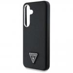 Carcasa Guess Grained Triangle Logo cu MagSafe compatibila cu Samsung Galaxy S25, Negru 7 - lerato.ro