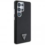 Carcasa Guess Grained Triangle Logo cu MagSafe compatibila cu Samsung Galaxy S25 Ultra, Negru 5 - lerato.ro