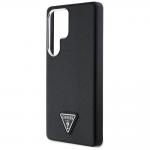 Carcasa Guess Grained Triangle Logo cu MagSafe compatibila cu Samsung Galaxy S25 Ultra, Negru 7 - lerato.ro
