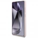 Carcasa Guess Silicone Big 4G Logo Bottom Script compatibila cu Samsung Galaxy S25 Ultra, Roz 6 - lerato.ro