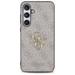 Carcasa Guess 4G Big Metal Logo compatibila cu Samsung Galaxy S24 FE, Roz 2 - lerato.ro