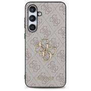 Carcasa Guess 4G Big Metal Logo compatibila cu Samsung Galaxy S24 FE, Roz
