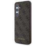 Carcasa Guess 4G Big Metal Gold Logo compatibila cu Samsung Galaxy S24 FE, Maro 3 - lerato.ro