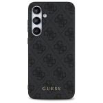 Carcasa Guess 4G Big Metal Gold Logo compatibila cu Samsung Galaxy S24 FE, Gri 2 - lerato.ro