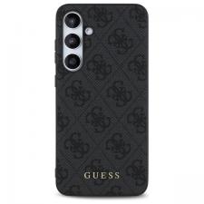 Carcasa Guess 4G Big Metal Gold Logo compatibila cu Samsung Galaxy S24 FE, Gri