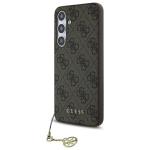 Carcasa Guess 4G Charms Collection compatibila cu Samsung Galaxy S24 FE, Maro 3 - lerato.ro