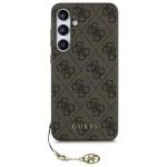 Carcasa Guess 4G Charms Collection compatibila cu Samsung Galaxy S24 FE, Maro 2 - lerato.ro