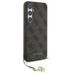 Carcasa Guess 4G Charms Collection compatibila cu Samsung Galaxy S24 FE, Maro 4 - lerato.ro