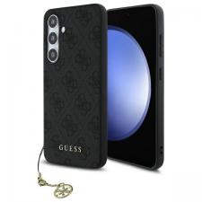 Carcasa Guess 4G Charms Collection compatibila cu Samsung Galaxy S24 FE, Gri