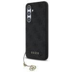 Carcasa Guess 4G Charms Collection compatibila cu Samsung Galaxy S24 FE, Gri 3 - lerato.ro