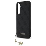 Carcasa Guess 4G Charms Collection compatibila cu Samsung Galaxy S24 FE, Gri 7 - lerato.ro