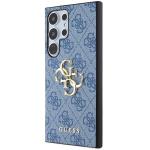 Carcasa Guess 4G Big Metal Logo compatibila cu Samsung Galaxy S24 Ultra, Albastru 3 - lerato.ro