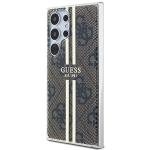 Carcasa Guess IML 4G Gold Stripe compatibila cu Samsung Galaxy S24 Ultra, Maro 3 - lerato.ro