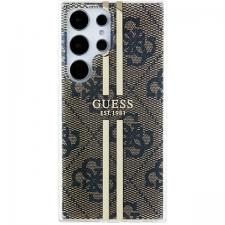 Carcasa Guess IML 4G Gold Stripe compatibila cu Samsung Galaxy S24 Ultra, Maro
