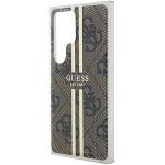 Carcasa Guess IML 4G Gold Stripe compatibila cu Samsung Galaxy S24 Ultra, Maro 7 - lerato.ro