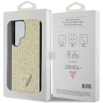 Carcasa Guess Rhinestone Triangle compatibila cu Samsung Galaxy S24 Ultra, Gold 9 - lerato.ro