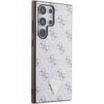 Carcasa Guess 4G Triangle Metal Logo compatibila cu Samsung Galaxy S24 Ultra, Alb 5 - lerato.ro