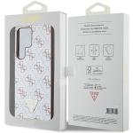 Carcasa Guess 4G Triangle Metal Logo compatibila cu Samsung Galaxy S24 Ultra, Alb 9 - lerato.ro