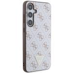 Carcasa Guess 4G Triangle Metal Logo compatibila cu Samsung Galaxy S24 Plus, Alb 5 - lerato.ro