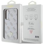 Carcasa Guess 4G Triangle Metal Logo compatibila cu Samsung Galaxy S24 Plus, Alb 9 - lerato.ro