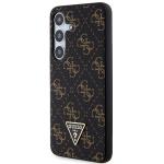 Carcasa Guess 4G Triangle Metal Logo compatibila cu Samsung Galaxy S24 Plus, Negru 3 - lerato.ro