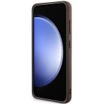 Carcasa Guess 4G Triangle Metal Logo compatibila cu Samsung Galaxy S24, Alb 6 - lerato.ro