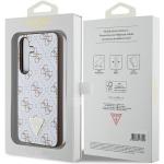 Carcasa Guess 4G Triangle Metal Logo compatibila cu Samsung Galaxy S24, Alb 9 - lerato.ro