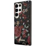 Carcasa Guess Flower Collection compatibila cu Samsung Galaxy S23 Ultra, Khaki 3 - lerato.ro