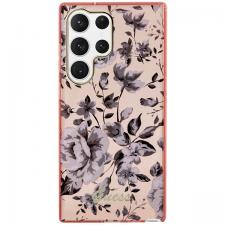 Carcasa Guess Flower Collection compatibila cu Samsung Galaxy S23 Ultra, Roz