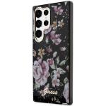 Carcasa Guess Flower Collection compatibila cu Samsung Galaxy S23 Ultra, Negru 3 - lerato.ro