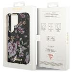 Carcasa Guess Flower Collection compatibila cu Samsung Galaxy S23 Ultra, Negru 9 - lerato.ro