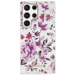 Carcasa Guess Flower Collection compatibila cu Samsung Galaxy S23 Ultra, Alb 2 - lerato.ro