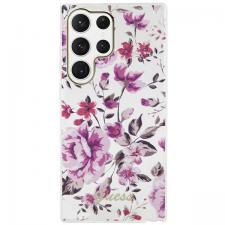 Carcasa Guess Flower Collection compatibila cu Samsung Galaxy S23 Ultra, Alb