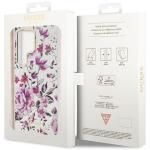 Carcasa Guess Flower Collection compatibila cu Samsung Galaxy S23 Ultra, Alb 9 - lerato.ro