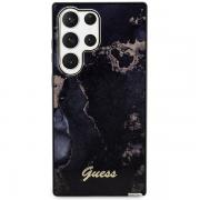 Carcasa Guess Golden Marble Collection compatibila cu Samsung Galaxy S23 Ultra, Negru