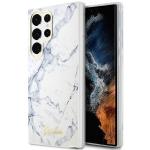 Carcasa Guess Marble Collection compatibila cu Samsung Galaxy S23 Ultra, Alb 4 - lerato.ro