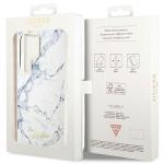 Carcasa Guess Marble Collection compatibila cu Samsung Galaxy S23 Ultra, Alb 9 - lerato.ro