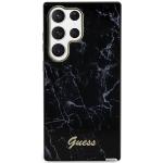 Carcasa Guess Marble Collection compatibila cu Samsung Galaxy S23 Ultra, Negru 2 - lerato.ro