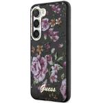 Carcasa Guess Flower Collection compatibila cu Samsung Galaxy S23 Plus, Negru 3 - lerato.ro