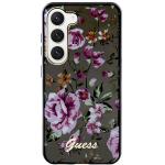 Carcasa Guess Flower Collection compatibila cu Samsung Galaxy S23 Plus, Negru 2 - lerato.ro