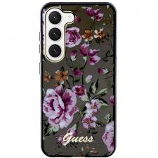 Carcasa Guess Flower Collection compatibila cu Samsung Galaxy S23 Plus, Negru