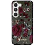 Carcasa Guess Flower Collection compatibila cu Samsung Galaxy S23 Plus, Khaki 2 - lerato.ro
