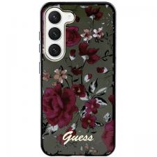 Carcasa Guess Flower Collection compatibila cu Samsung Galaxy S23 Plus, Khaki