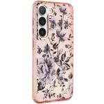 Carcasa Guess Flower Collection compatibila cu Samsung Galaxy S23 Plus, Roz 5 - lerato.ro