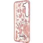 Carcasa Guess Flower Collection compatibila cu Samsung Galaxy S23 Plus, Roz 8 - lerato.ro