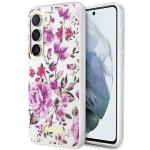 Carcasa Guess Flower Collection compatibila cu Samsung Galaxy S23 Plus, Alb 4 - lerato.ro