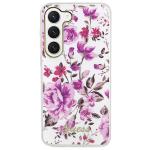 Carcasa Guess Flower Collection compatibila cu Samsung Galaxy S23 Plus, Alb 2 - lerato.ro