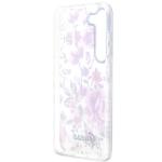 Carcasa Guess Flower Collection compatibila cu Samsung Galaxy S23 Plus, Alb 8 - lerato.ro