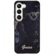Carcasa Guess Golden Marble Collection compatibila cu Samsung Galaxy S23 Plus, Negru