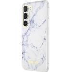 Carcasa Guess Marble Collection compatibila cu Samsung Galaxy S23 Plus, Alb 3 - lerato.ro